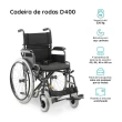 Cadeira de Rodas Dobrável Dellamed em Aço Até 120kG D400 T48 6608