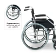 Cadeira de Rodas Dobravel Dellamed em Aço até 100KG D100 5588