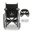 Cadeira de Rodas Dobravel Dellamed em Aço até 120KG D400