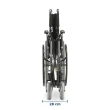 Cadeira de Rodas Dobravel Dellamed em Aço até 120KG D400