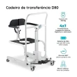 Cadeira De Transferência Higiênica Elétrica Até 135KG D80 Dellamed 6956